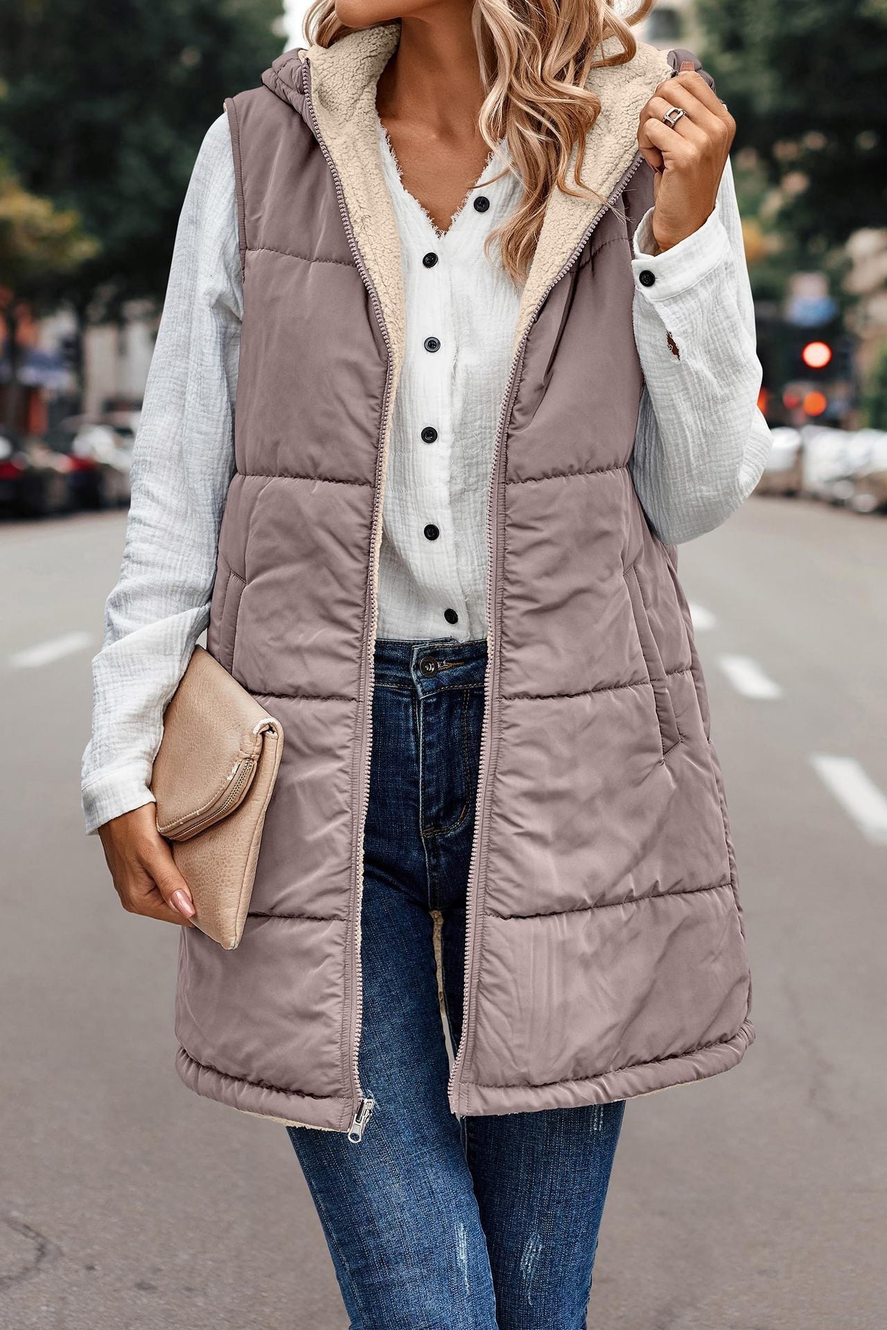 Cozy Everyday Layering Reversible Vest