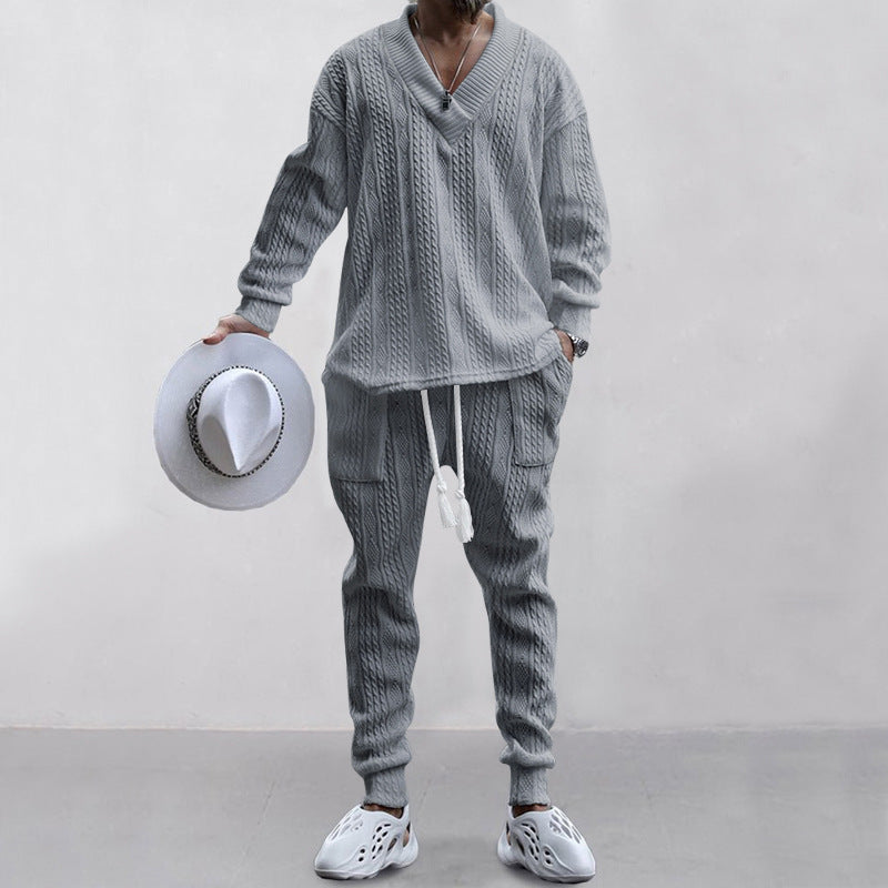 Cozy V-Neck Everyday Lounge Set