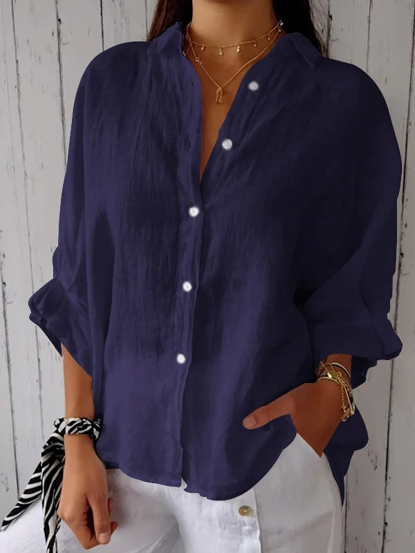 Chic Tie-Back Lightweight Comfort Blouse