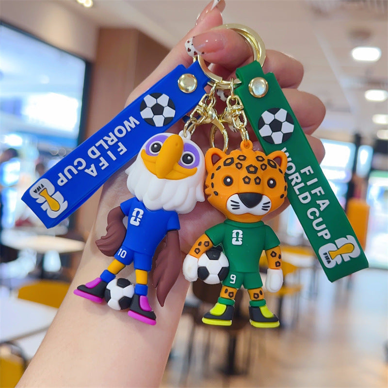 World Cup Mascot Keychain Fan Charm
