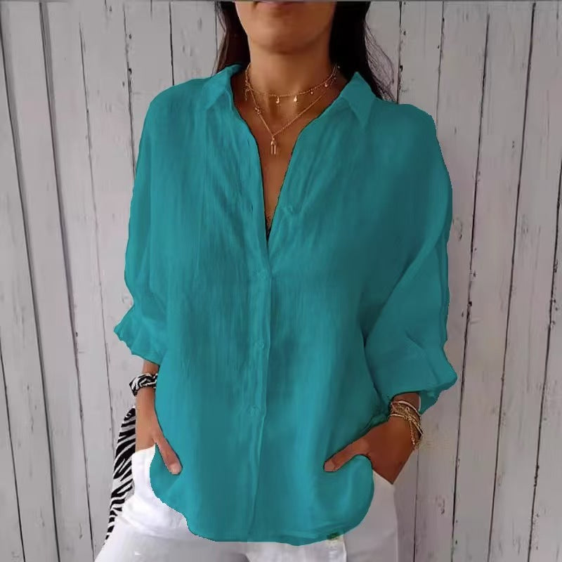 Chic Tie-Back Lightweight Comfort Blouse