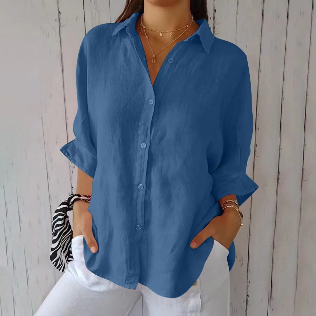 Chic Tie-Back Lightweight Comfort Blouse