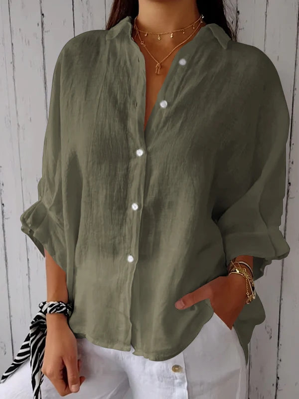 Chic Tie-Back Lightweight Comfort Blouse