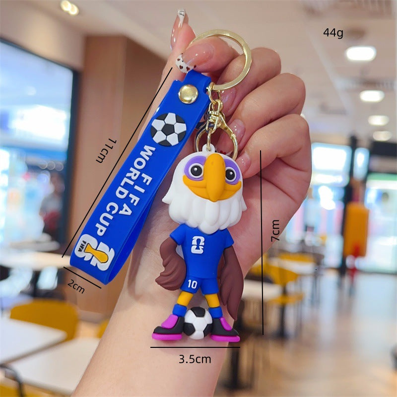 World Cup Mascot Keychain Fan Charm
