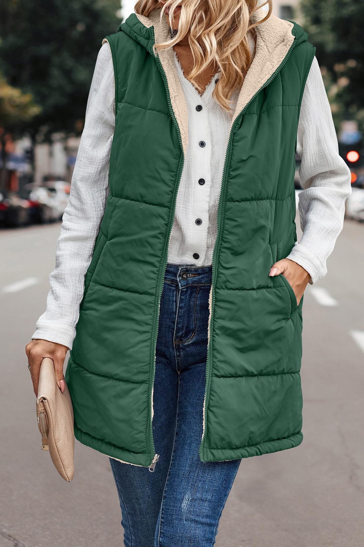Cozy Everyday Layering Reversible Vest