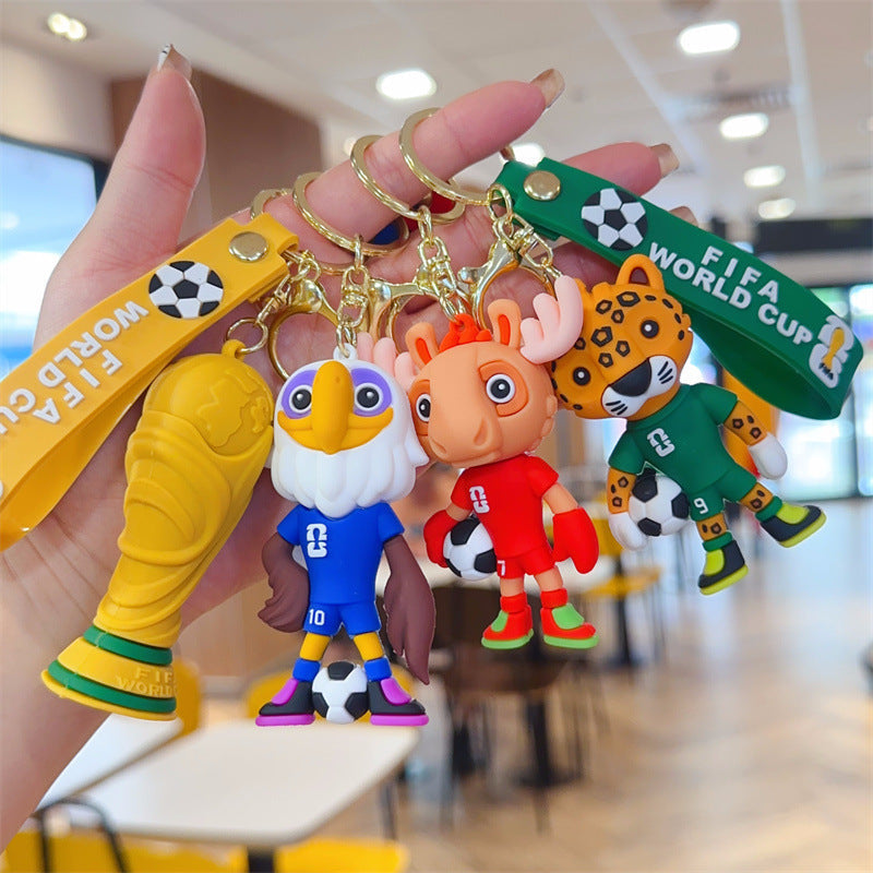 World Cup Mascot Keychain Fan Charm