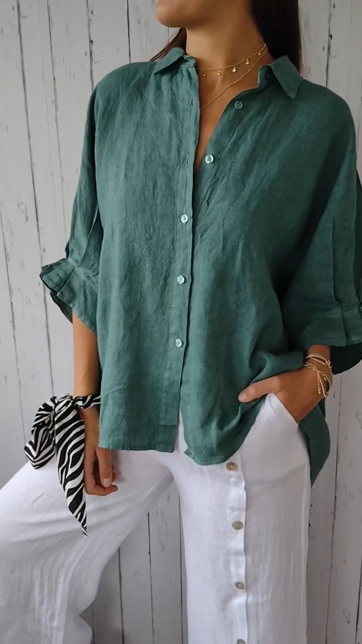 Chic Tie-Back Lightweight Comfort Blouse