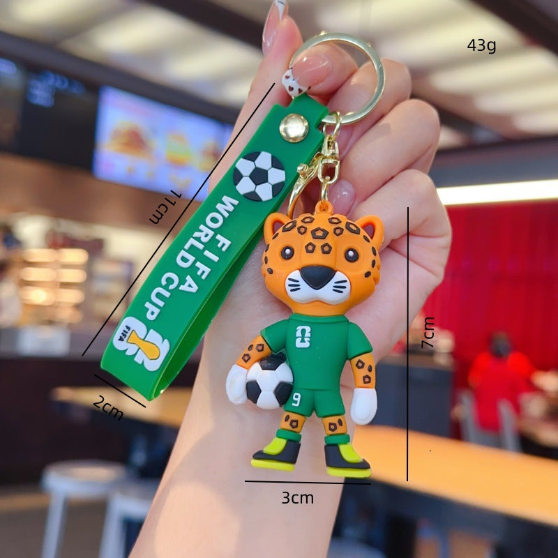 World Cup Mascot Keychain Fan Charm