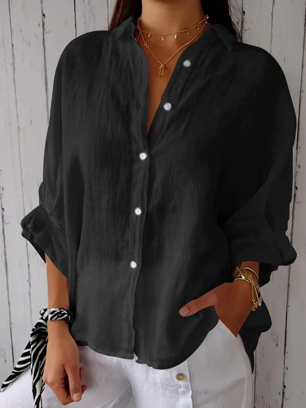 Chic Tie-Back Lightweight Comfort Blouse