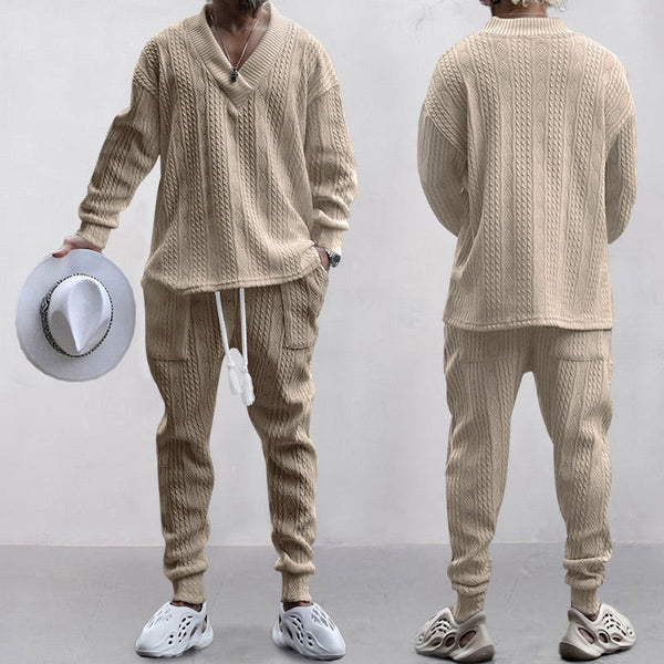 Cozy V-Neck Everyday Lounge Set