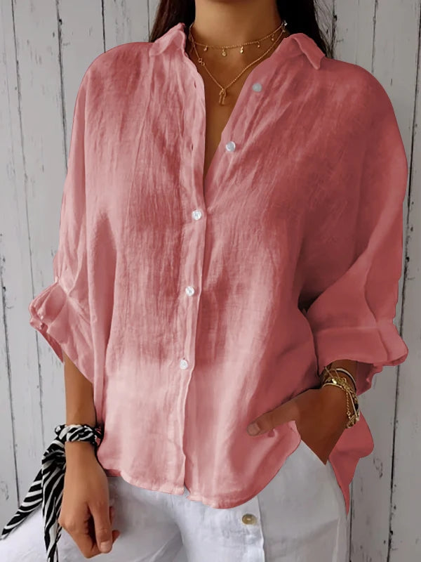 Chic Tie-Back Lightweight Comfort Blouse
