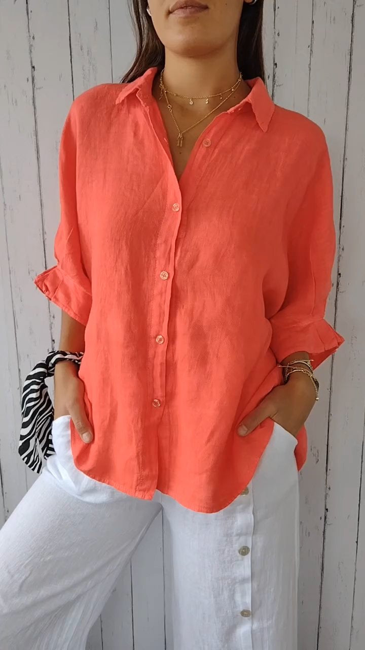 Chic Tie-Back Lightweight Comfort Blouse
